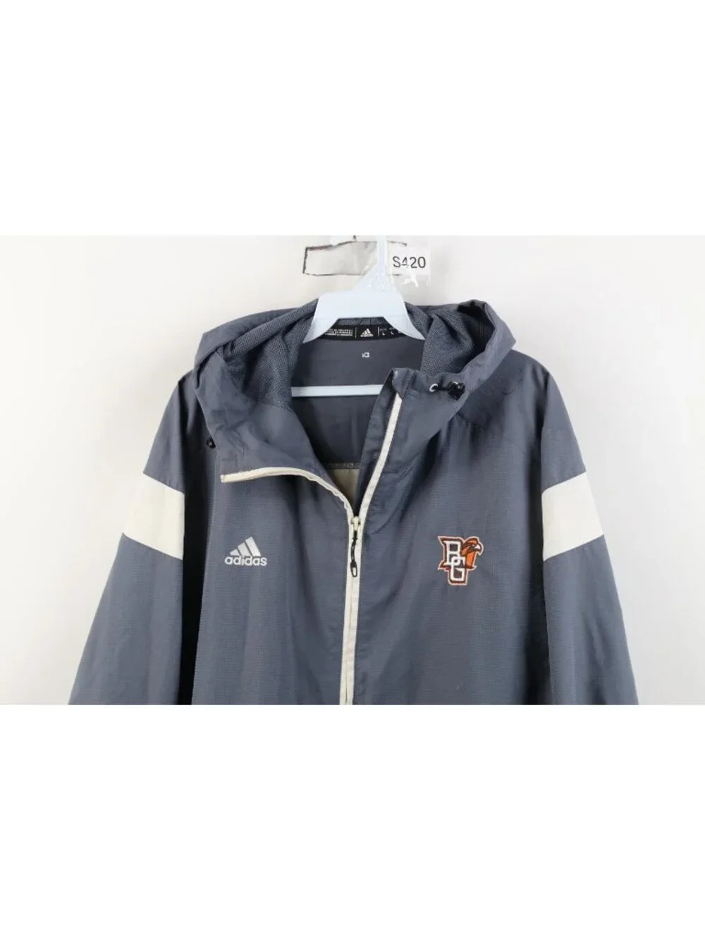 Adidas Mens Large Team Issued Bowling Green State University Football Jacket